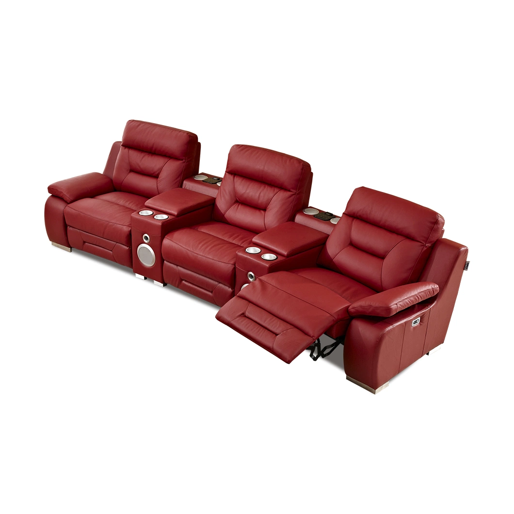 Modern Executive Furniture Home Concise Theater Recliner Leather Sofa