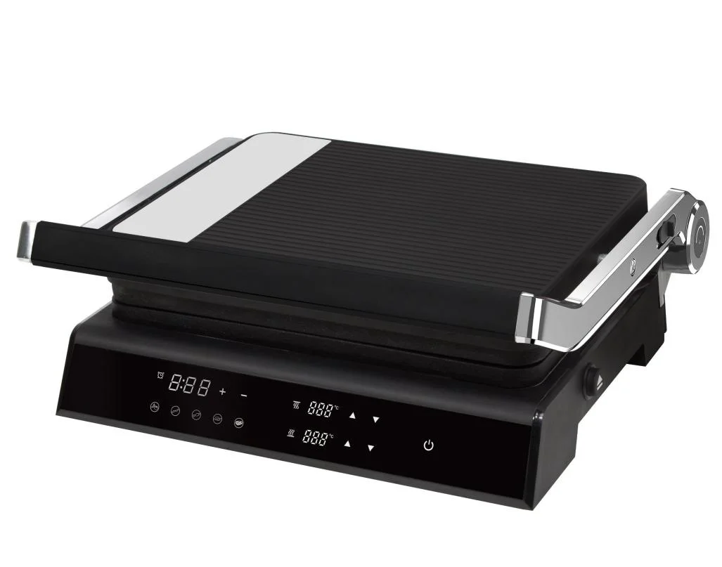 LCD 4 Slice Digital BBQ Panini Press Grill