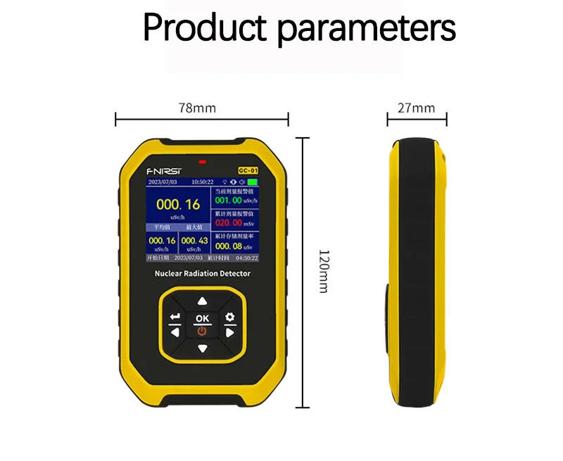 Nuclear Radiation Detector Marble Radiation CT/ X-ray Monitoring Measuring Instrument Xy Ray Alarm Geiger Counter Detector