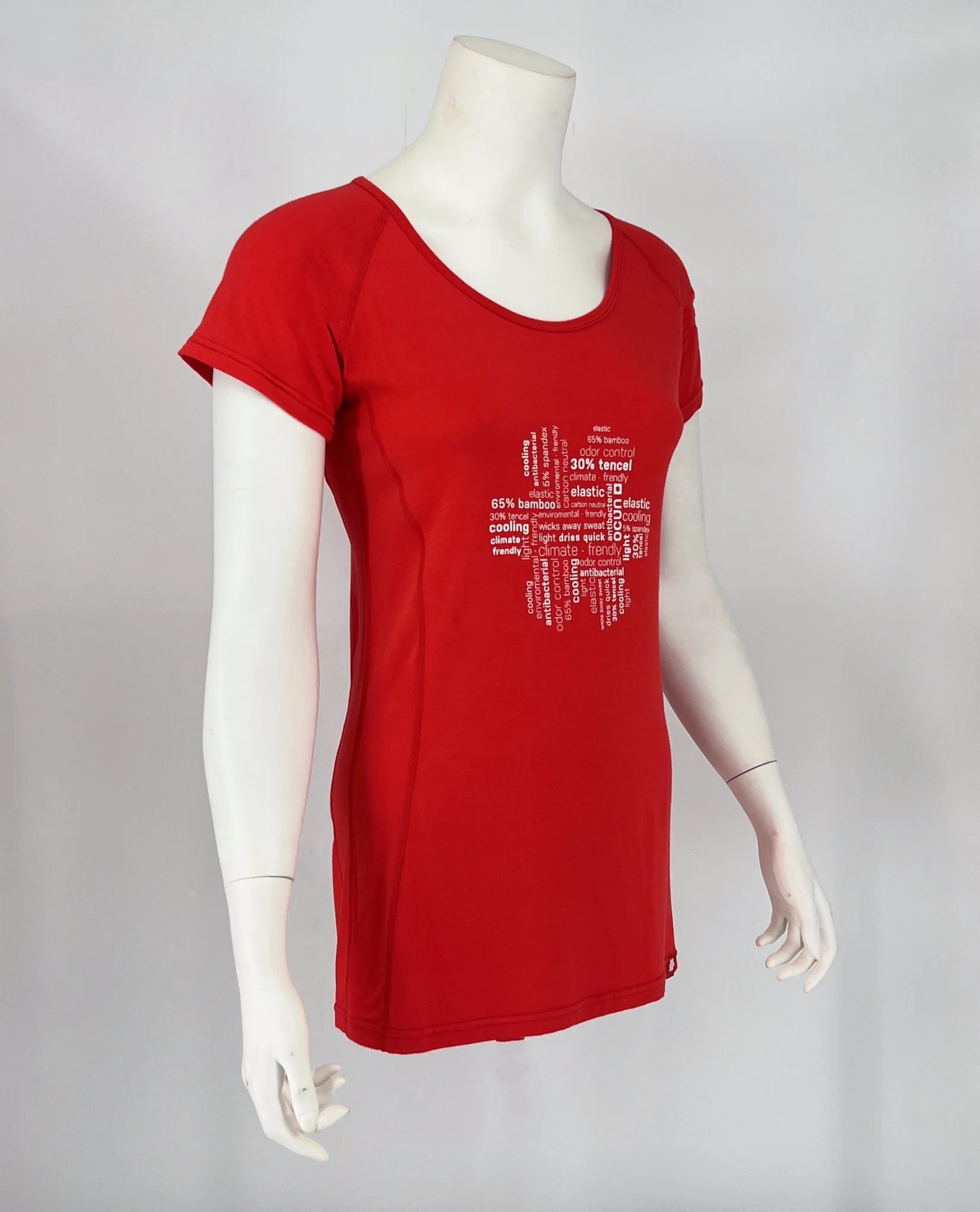 Bamboo CMP Female Sports Short Sleeve Printing