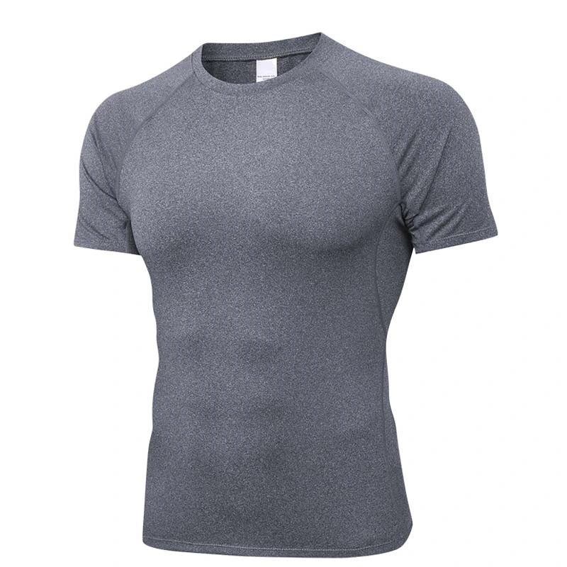 OEM Men&prime; S Design Slim Short Sleeve Quick Dry Shirts Training Jogging Wear