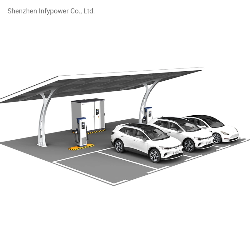 Solución Infypower alimentación Cargador de batería CUBO cubo dispensador conjunto combinado de almacenamiento de energía ultra veloz 480kw EV de la estación de carga