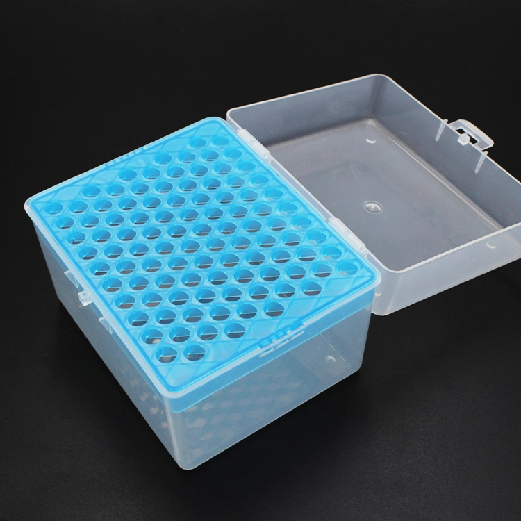 Universal Rectangular Plastic Pipette Tips Rack Box for Lab