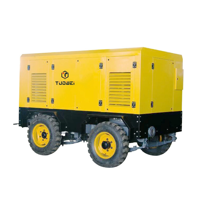 32m3/Min High Pressure Trailer Portable Diesel Air Compressor for Water Treatment