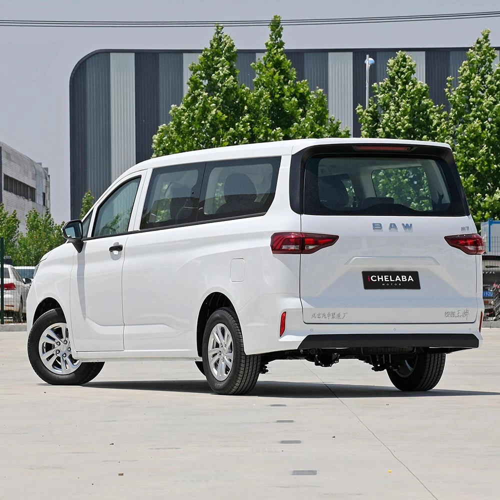 Fabricación 106kw RWD China Cars MPV Car BAW Auto gasolina Mini Van