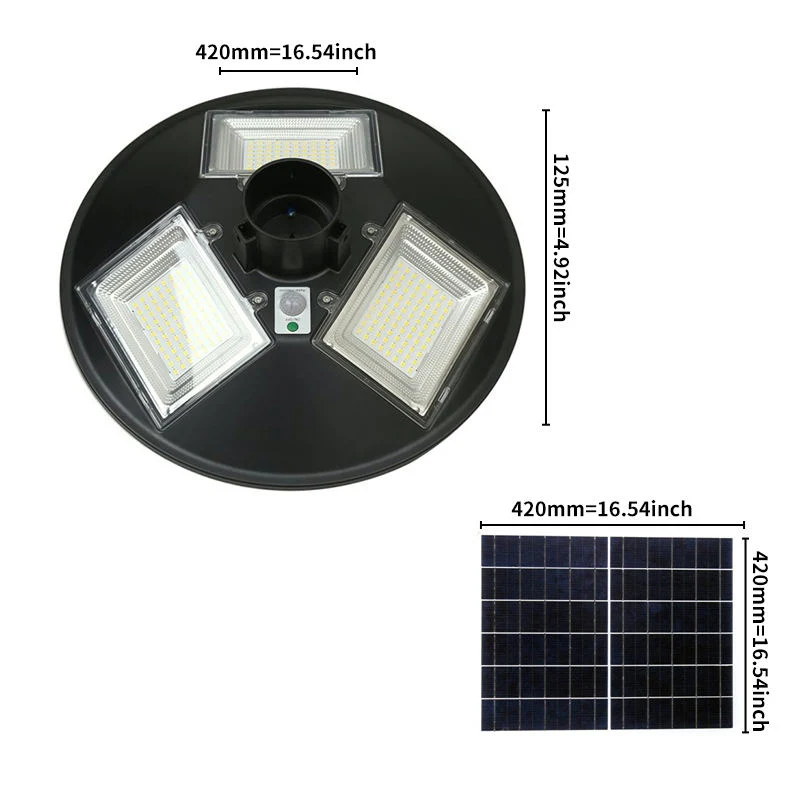 Energy-Saving Human Body Auto-Sensing Solar Light IP65 LED Garden Street Lighting