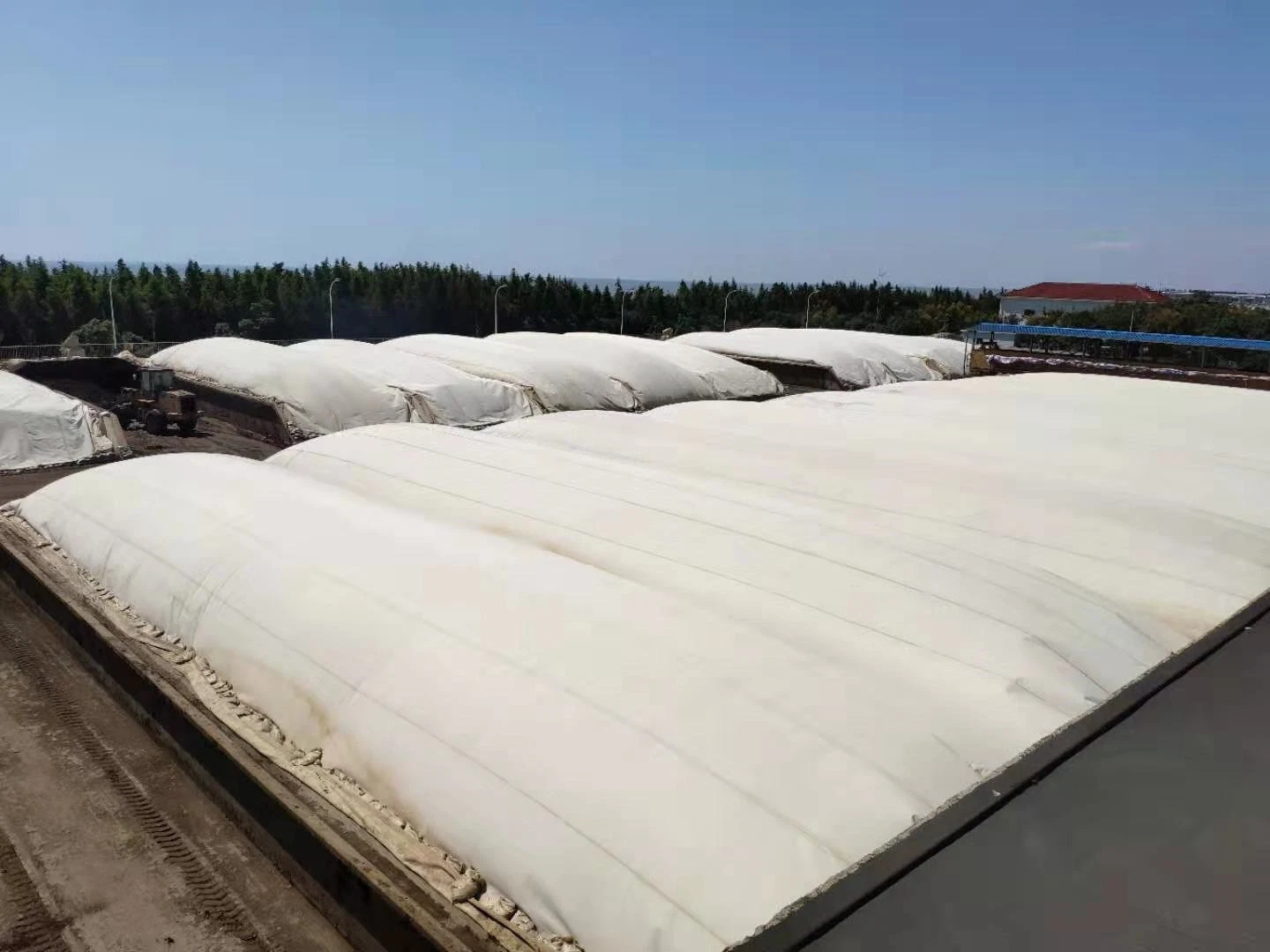 Low Investment Membrane Covered Aerobic Fermentation Compost Organic Fertilizer Equipment