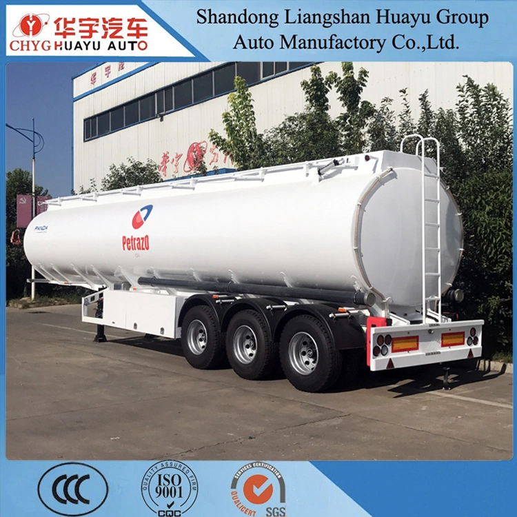 3-Axle 45cbm 6-Compartment Aluminium Alloy Oil Tank Semi Trailer