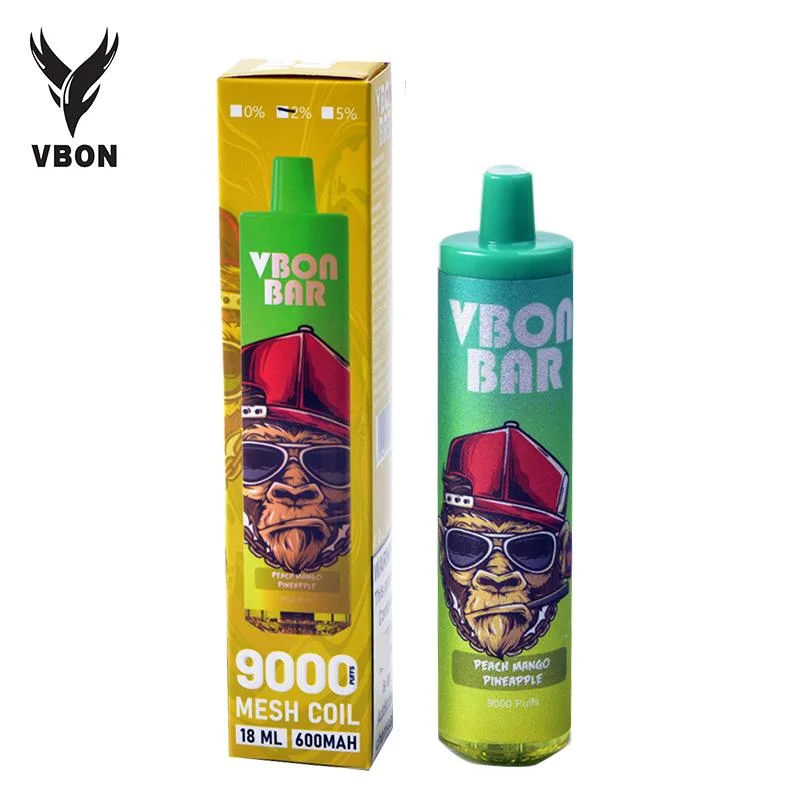 2023 Newest Vbon 18ml E-Liquid Rechargeable 9000 Puffs Vape Pen Disposable/Chargeable Vaporizer