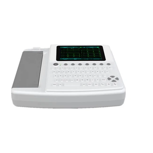 Appareil ECG 12 canaux avec écran tactile portable 7 pouces Équipement ECG