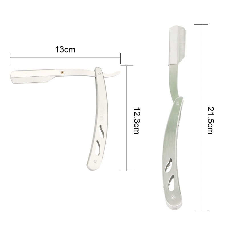 Классическая мужская парикмахерская прямо бритвенные головки бритвы новые металлические прямой парикмахерская предельно