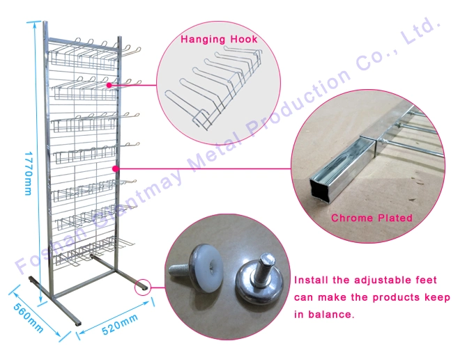 Giantmay Hot Sale Shop Shelf Baseball Glove Stand Wire Retail Display