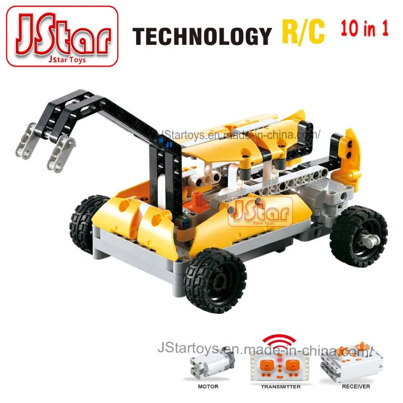 Jstar Technology RC 10in1 Assembly 198PCS Building Blocks Stem Technic DIY Bricks Blocks Sets for Kids Learning Engineering Construction Toys Blocks Sets