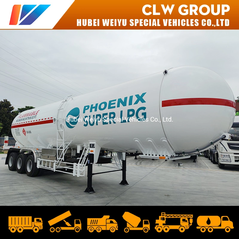 25ton Semi-Trailer Gas propano Gas para cocinar Tanker