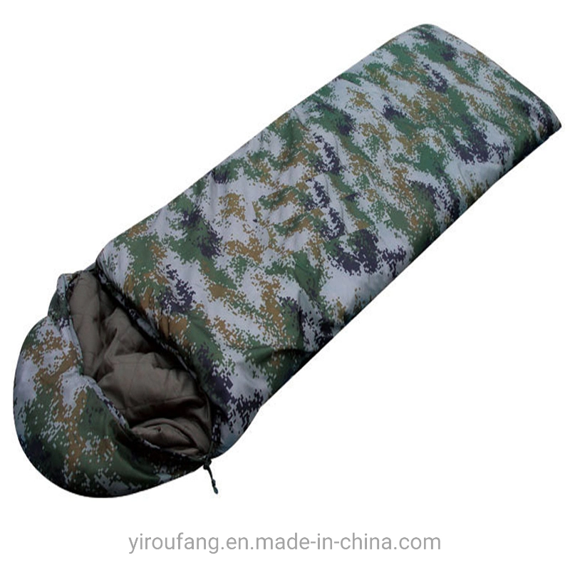 Troops Style 0.95kg Camping Thermal Mummy Shape Goose Down Camouflage Sleeping Bag -5&ordm; C Below Zero Degree with Compression Sack National Reserve