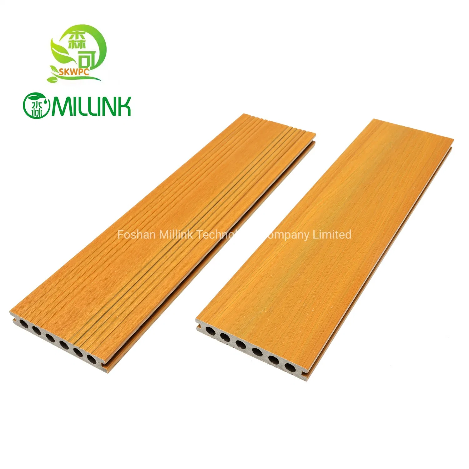 Co-Extruded WPC Decking Garden Waterproof WPC Floor Tile Timber Laminate Flooring