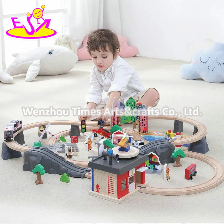 Classical Model Track Wooden Electric Toy Train for Kids W04c252