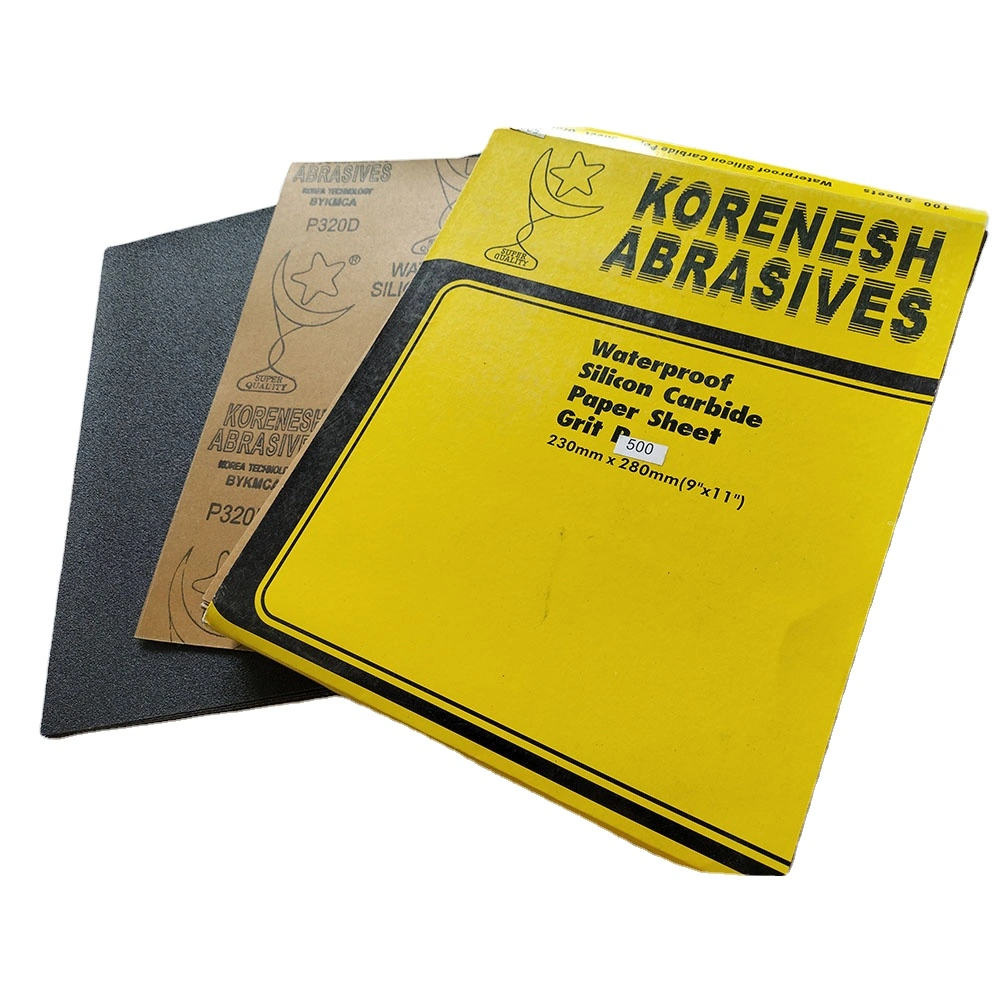 9*11 Inch Korean Waterproof Abrasive Paper Aluminium Oxide Sanding Paper Sand Paper