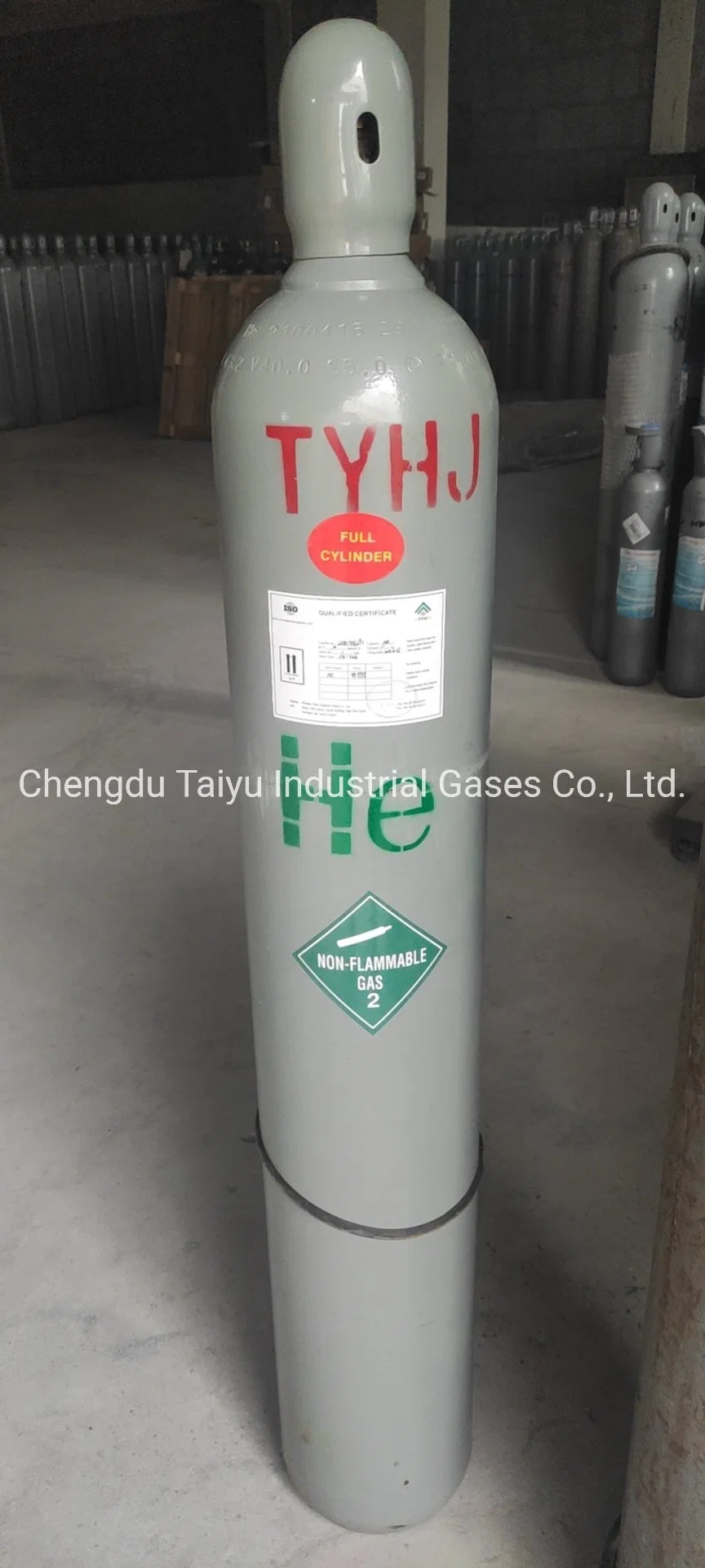 Great Quality High Purity UHP Industrial Gas Helium He Gas 99.999%/99.9999% 6m3/7m3/10m3 China Factory Best Prices