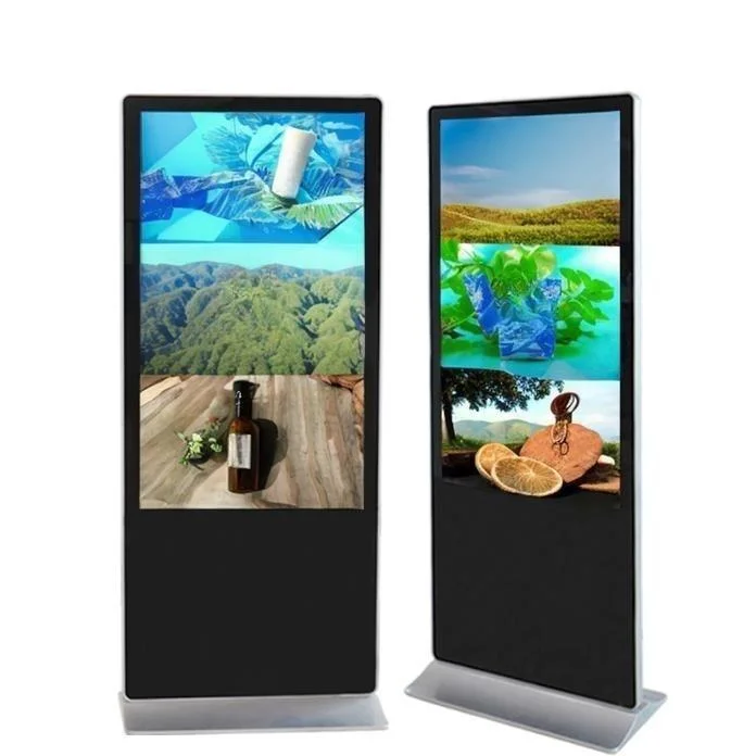 شاشة عرض Poster Kiosk إعلانات Totem LCD عالية السطوع