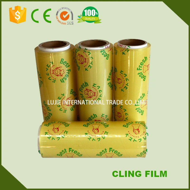 Keep Fresh Clear Food Protection Biodegradable PVC Cling Film Roll Antimicrobial Film Packaging Film Reusable Eco Friendly Plastic Wrap Kitchen Wares Film