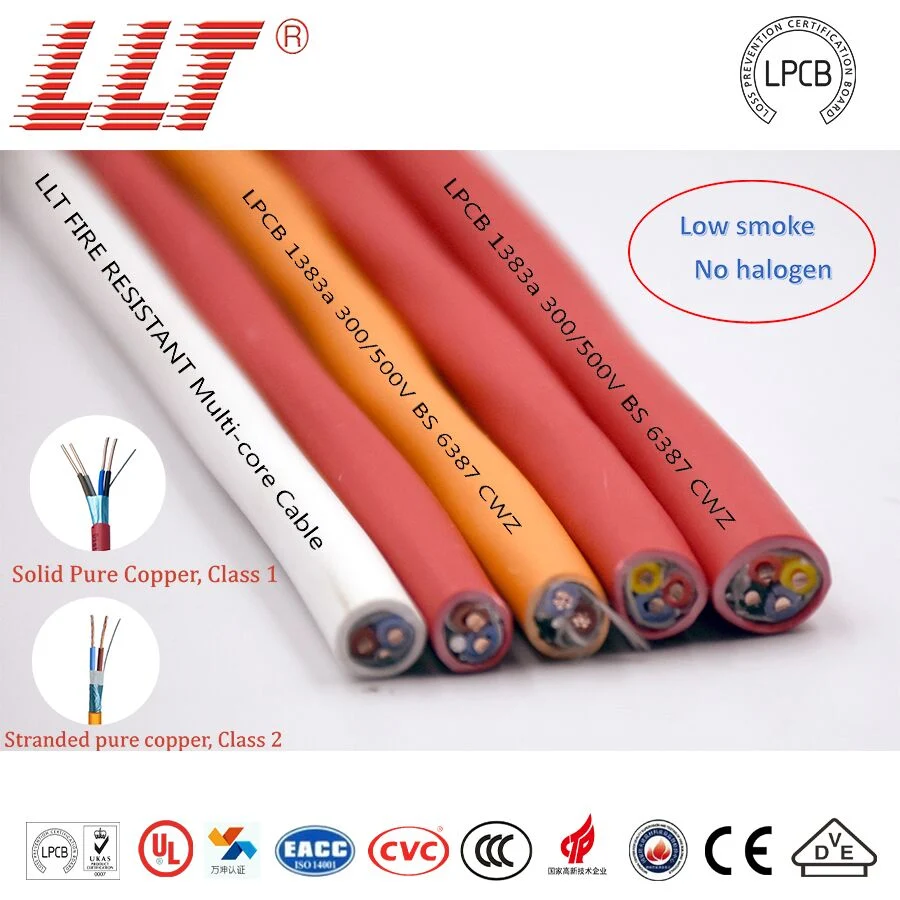Llt 2 Core 2.5mm+E Copper Wire UL Approve Fire Alarm Proof Cable for Emergency Panic Alarm System&Nbsp;
