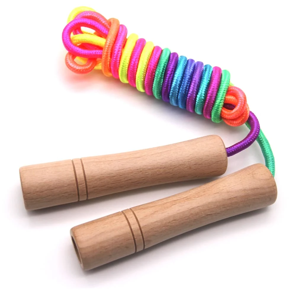 Hot Selling Home Fitness Equipment Handle Adjustable Cotton Skkiping Jump Rope