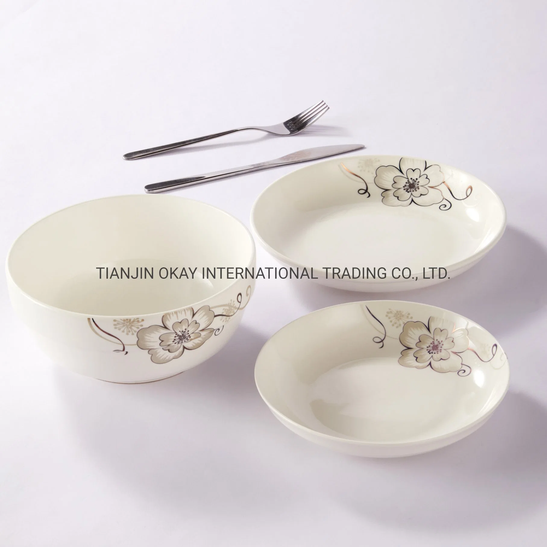 Wholesale/Supplier Ceramic Plate Cheap Bulk Flat White Porcelain Dinner Plates for Wedding Customized Plates