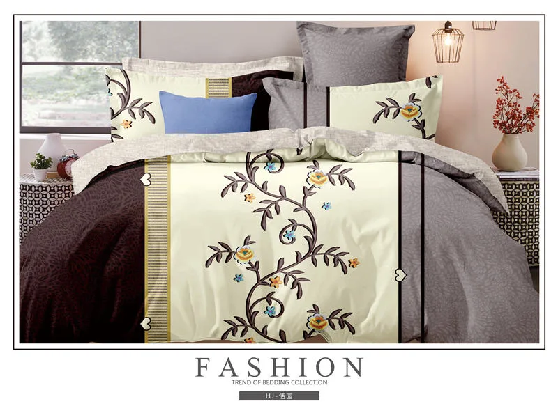 Classic Printed Flower Designs European Hot Selling 90GSM Microfiber Polyester Home Textile Bedding