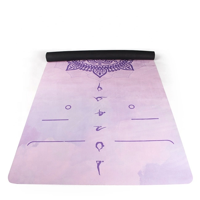 Yoga personalizado Matt Pilates Yoga Mat impreso ejercicio Mat de viaje plegable Suede el Caucho Natural Eco friendly Estera Del Yoga Ejercicios de Fitness Antideslizante equipos de gimnasio