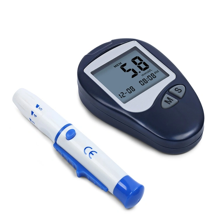 Household Blood Glucose Meter Device Code-Free Blood Glucose Monitor with Digital Hospital Glucometer Strips