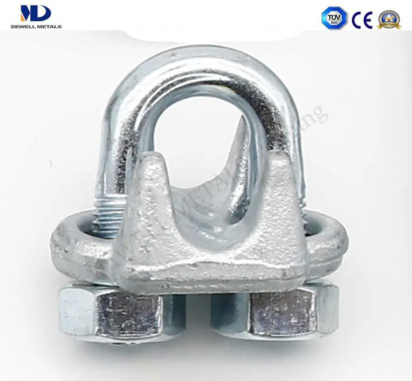 Professional Manufacturer of Electric Galvanized Cable Clamp Casting Malleable Base Type a Wire Rope Clip