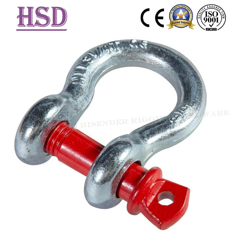 Marine Rigging Carbon Steel Galvanized Us Type Bow G209 Shackle