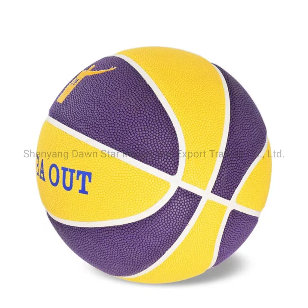 Absorb Sweat PU Basketball with OEM Logo Service