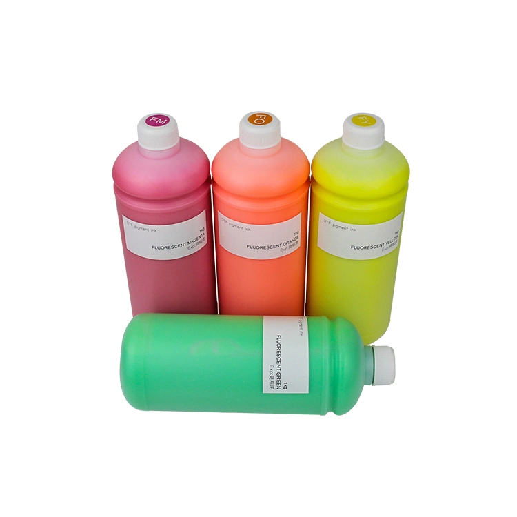 1000ml Fluorescent Color Dtf Ink Digital Pigment Ink Dtf Pet Film Transfer Ink for Epson L1800 L1300 etc Printer