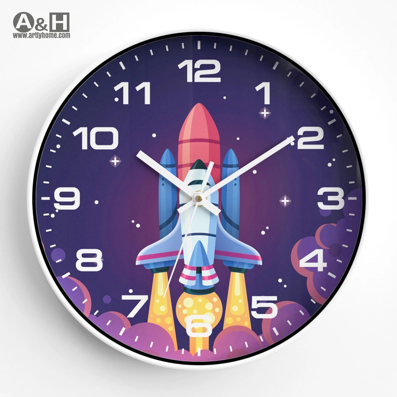 Colorful Learning Clock Kids Study Children's Teaching Clock Silent Educate Wall Clock