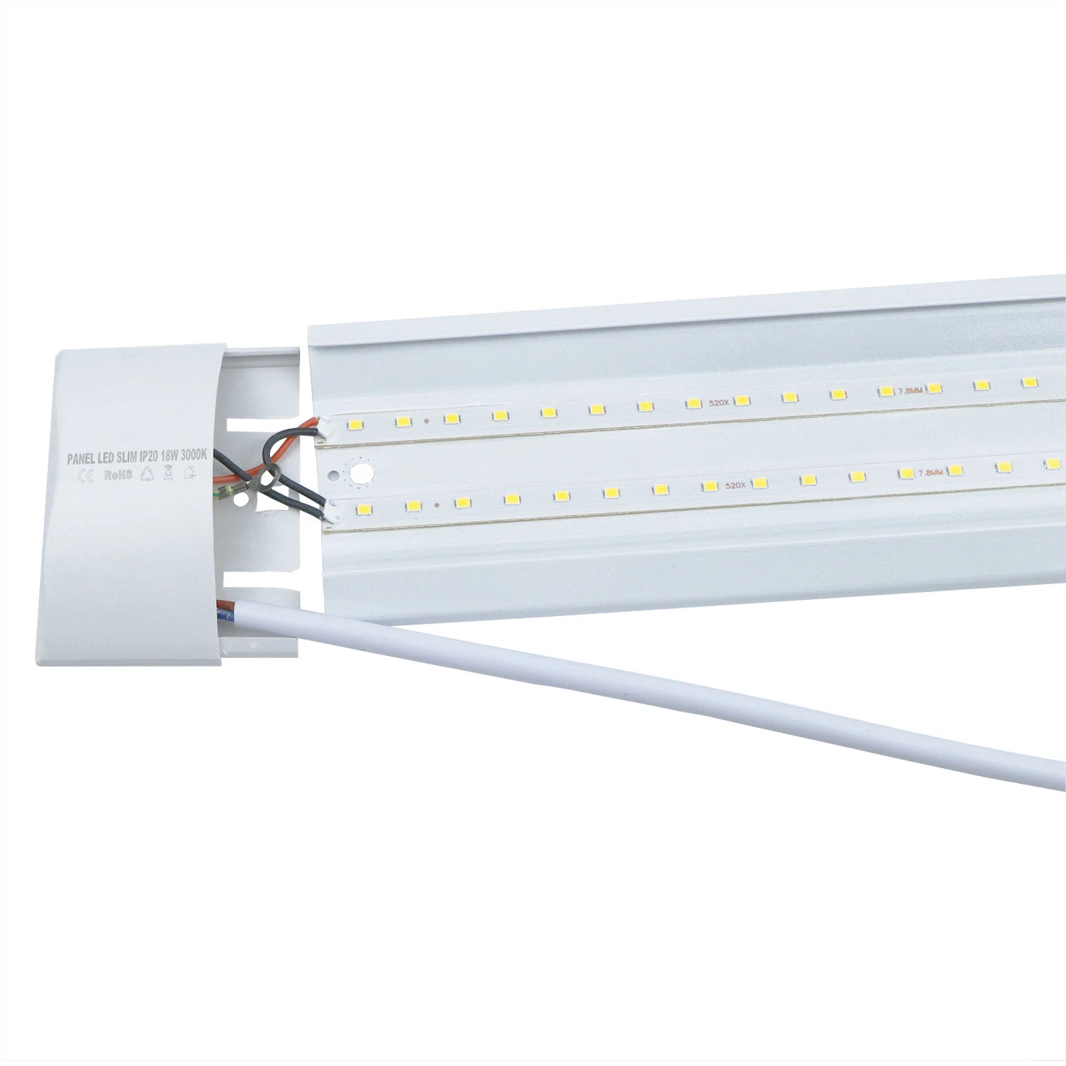 54W 1500mm Precio barato LED tubo plano de aluminio PC IP20 Luz LED de alta luz LED Batten Luz LED Batten