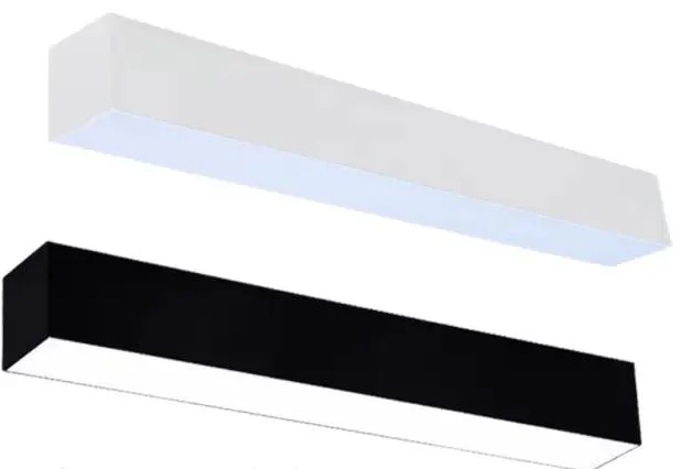 OEM Modern Linear Aluminum Black SMD Ceiling Hanging Lamp