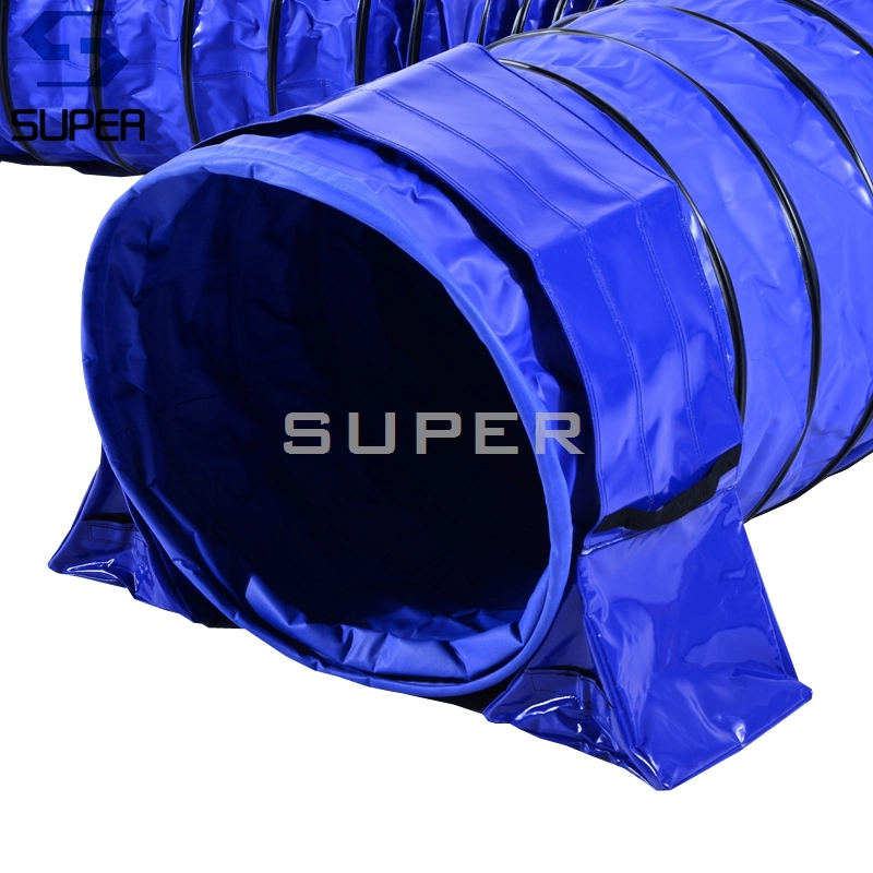 24" 600mm Open End Slip Proof Dog Training Tunnel Pet Training Tunnel