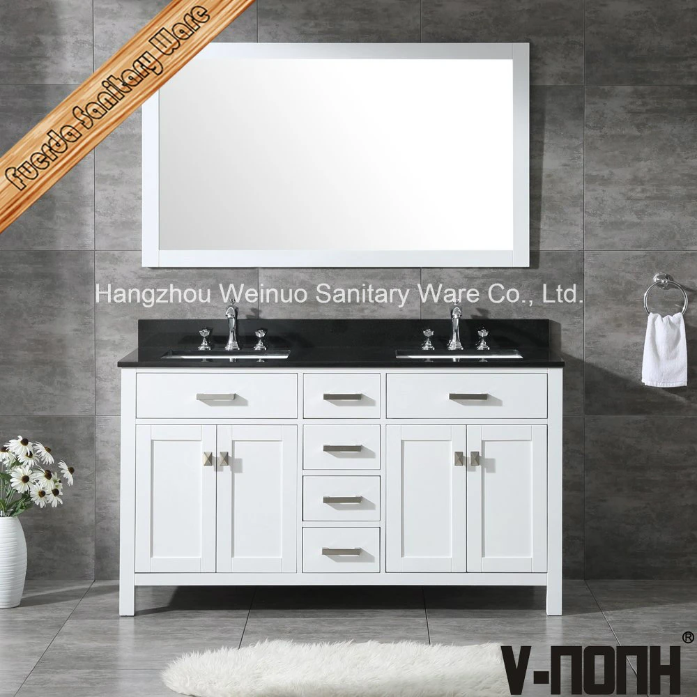 Hot Sales Solid Wooden Bathroom Furniture Vanity Unit