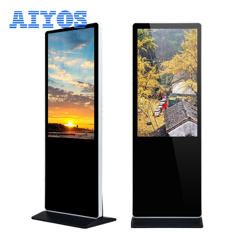 Floor Standing Android 4K LCD Smart Touch Screen Digital Signage and Displays