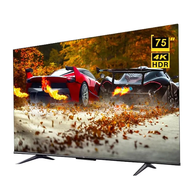 Televisor de 75 polegadas 4K 2K LED sem moldura ecrã plano Android Smart TV Hotel Home TV