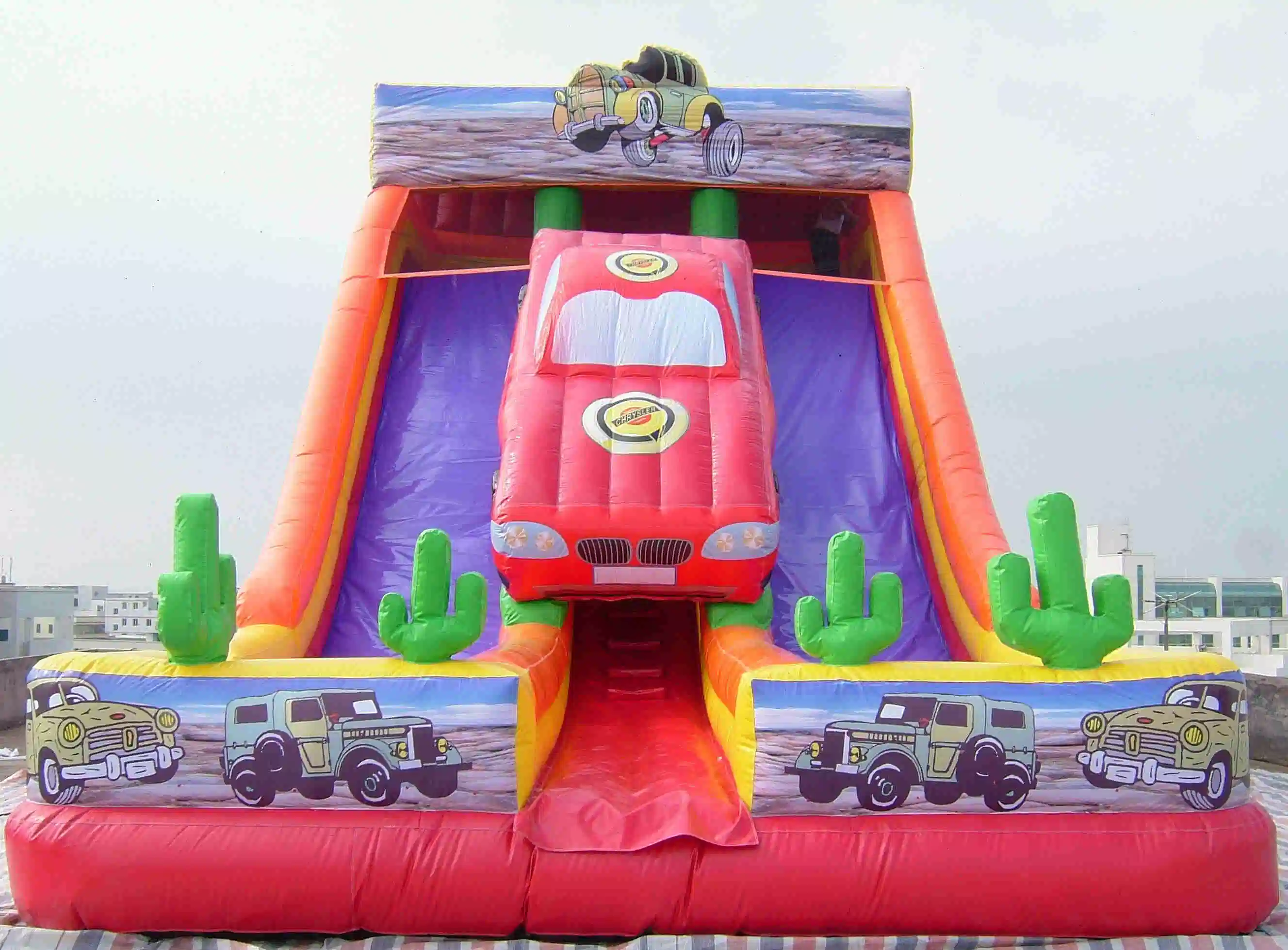 Classic Chinese Inflatable Bouncy Toy Jumping House Castle Slide for Funfair Playground