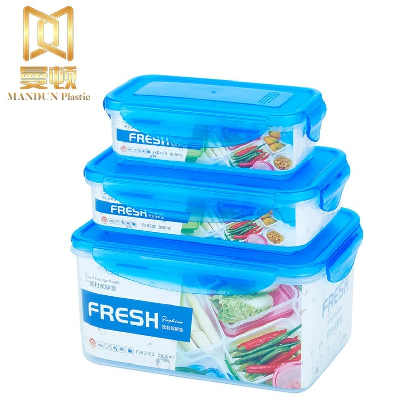 2350ml 700ml*2 Large Space PP Food Storage Microwave Oven Insulation Leakproof Container Set