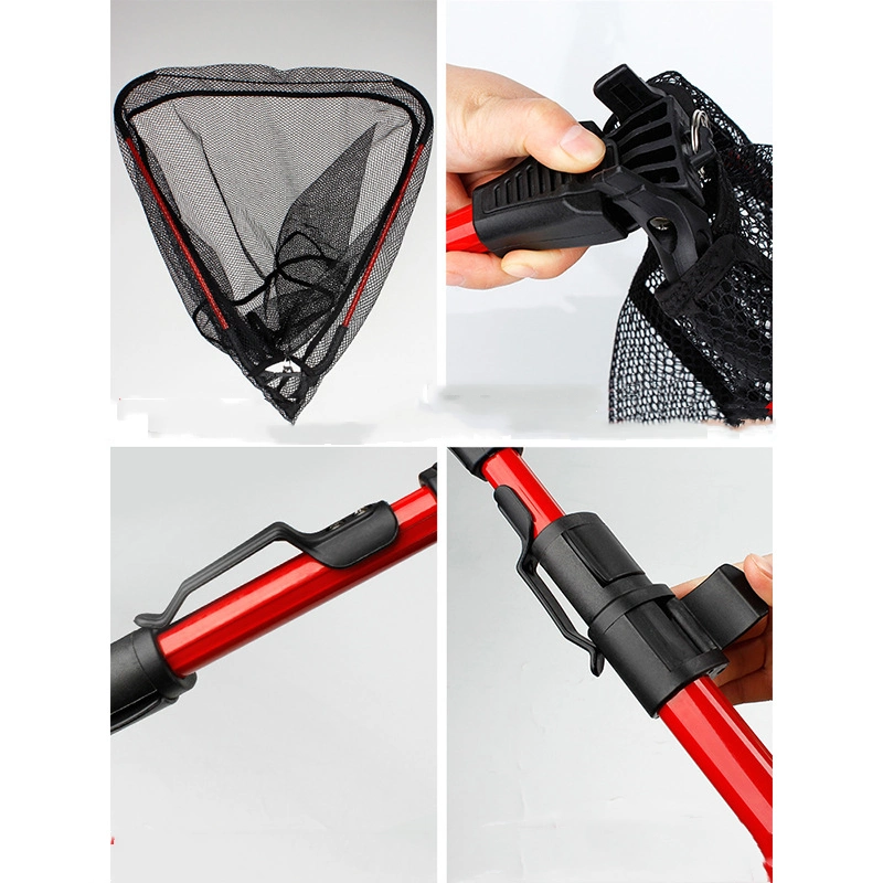 Compact Aluminum Alloy Portable Folding Net Rod Floating Fishing Net