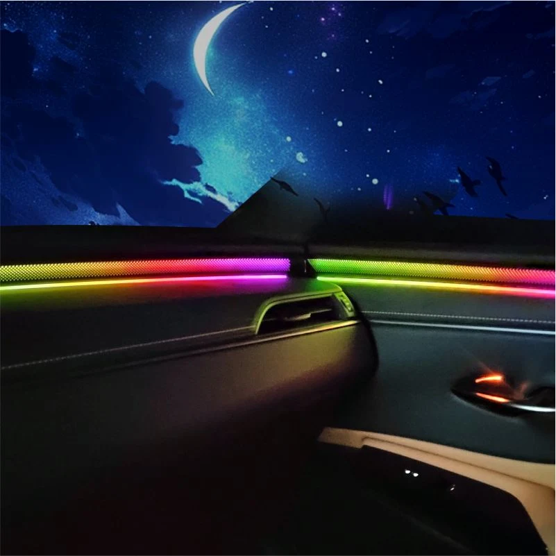 Luxury Car Customization Low Voltage Protection Optical Fiber LED Car Interior Light