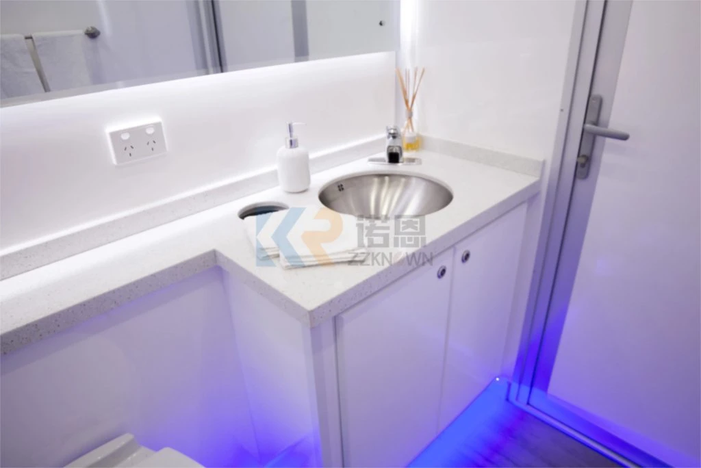 Toilet Trailer Bathroom Restroom with Sewage Bucket and Clean Bucket Portable Outdoor Mobile Toilet Wc Trailer