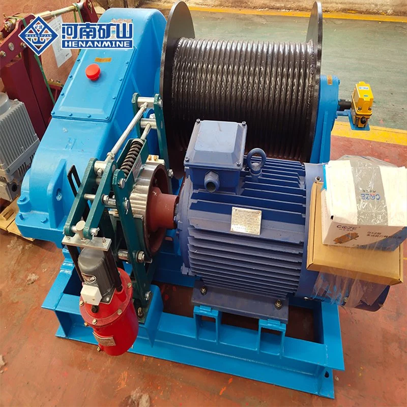 Manual Control Mine 10m/Min Wire Rope Pulling Winch