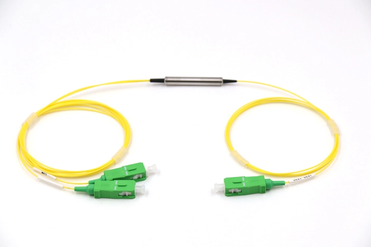 1CH 0.9mm Optical Fiber Cable Steel Tube Optical DWDM with Sc/APC Fiber Optic Connector