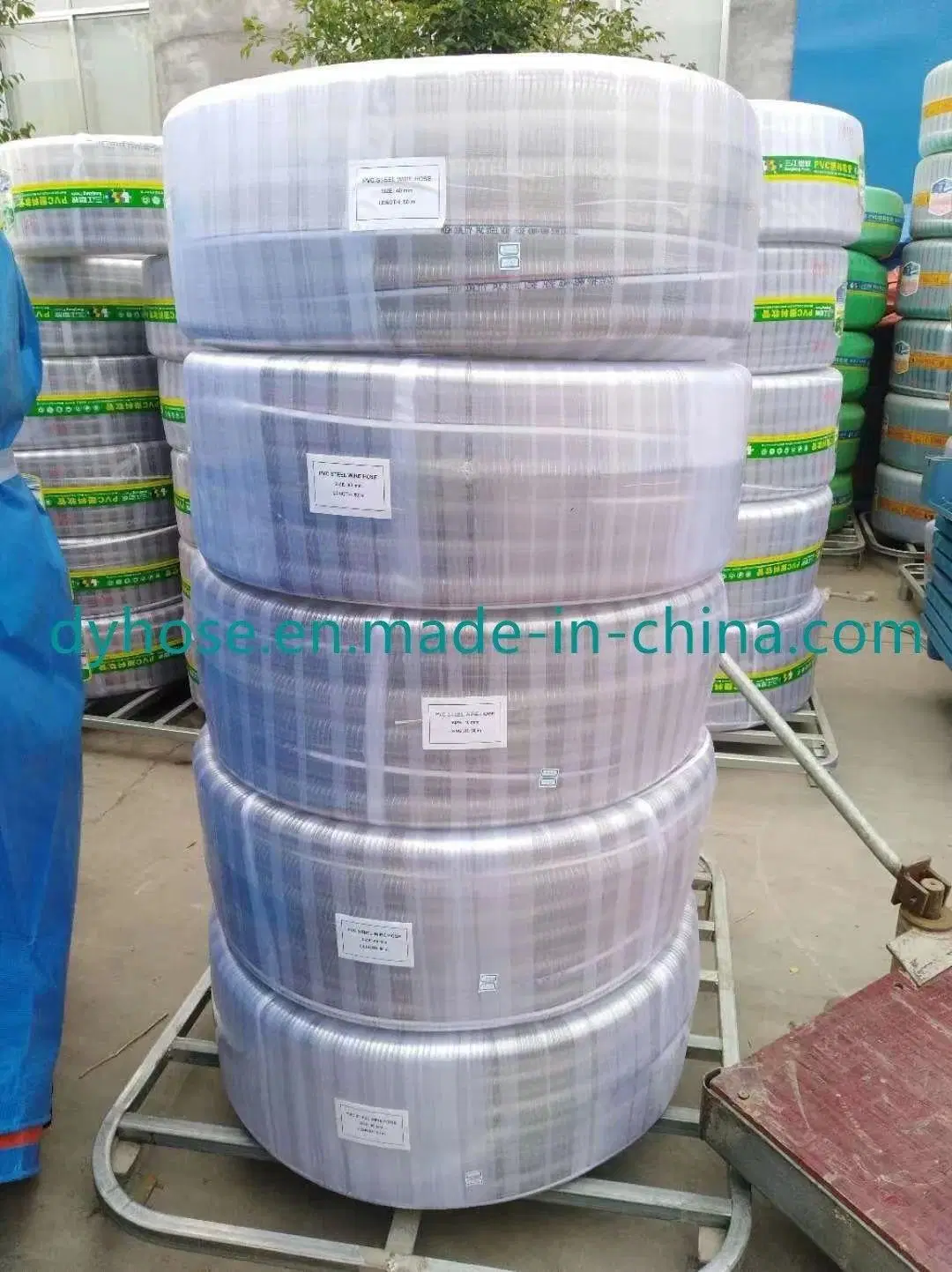 Supplier of Plastic Rubber PVC Fiber and Steel Wire Reinforced Gas Hose Plastic Pipe Soft Tubing